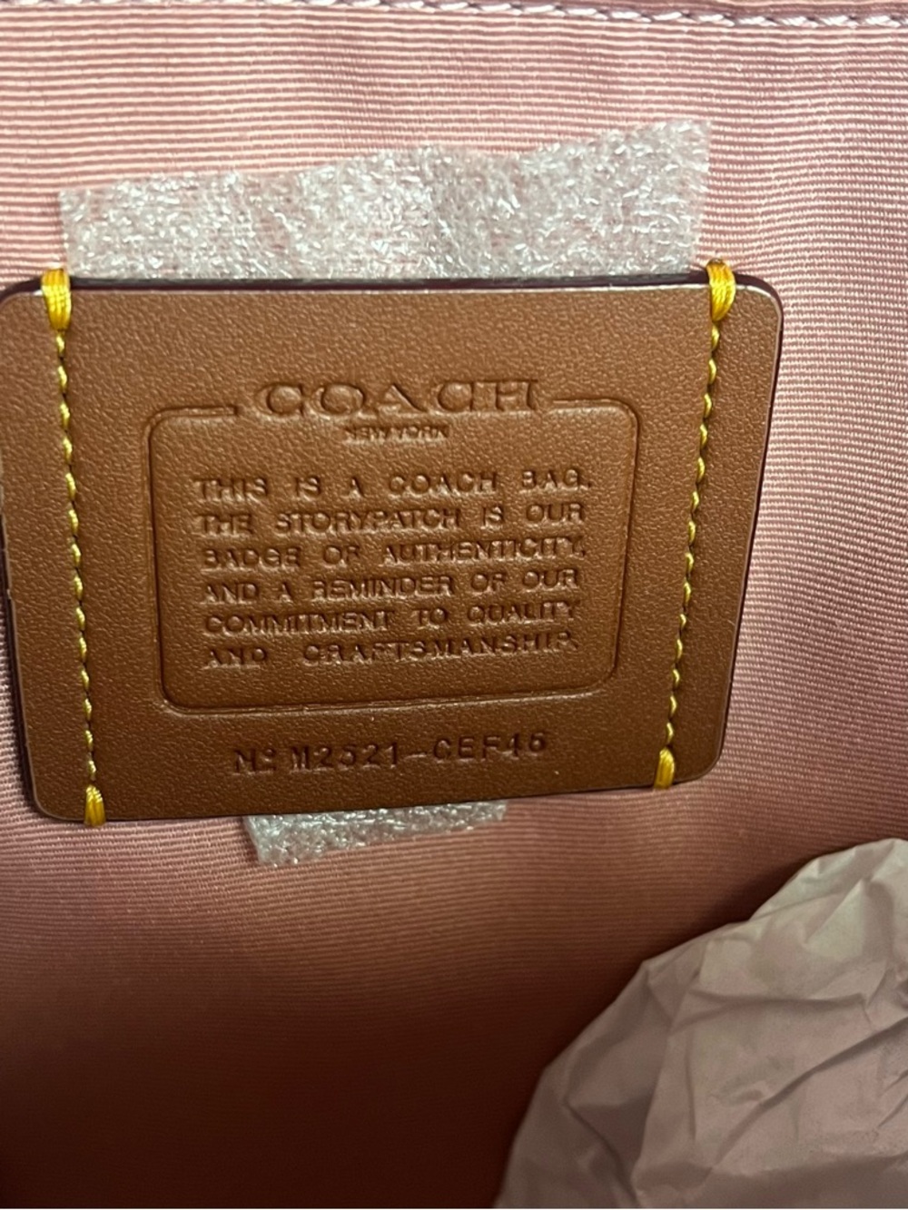Coach Taylor Backpack In Powder Pink Color - Picture 4 of 9